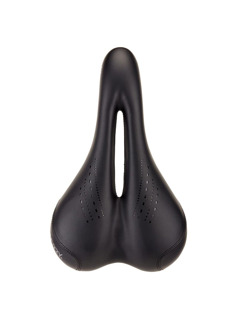 Terry Bike Saddle - Liberator Y Gel Saddle Bike Seat for Men's Cycling - Padded Wide Bike Seat Cushion for Comfortable Long Rides, Black Dura-tek Bicycle Seat Cover - Image 2